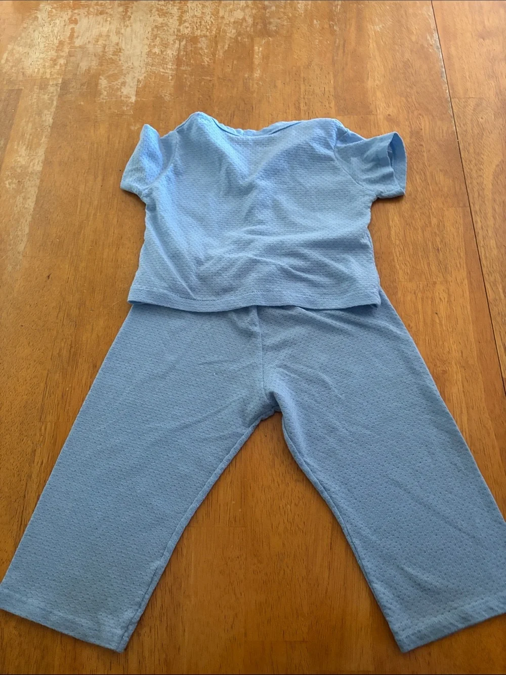Vintage Lullaby Land Kids Light Blue Pajama Set 2T